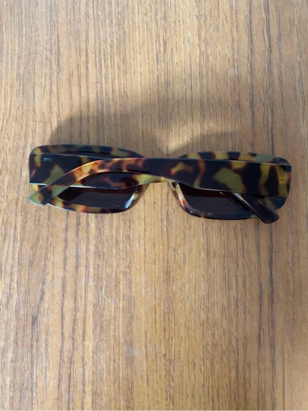 ASOS rectangular tortoise sunglasses - Picture 6 of 7
